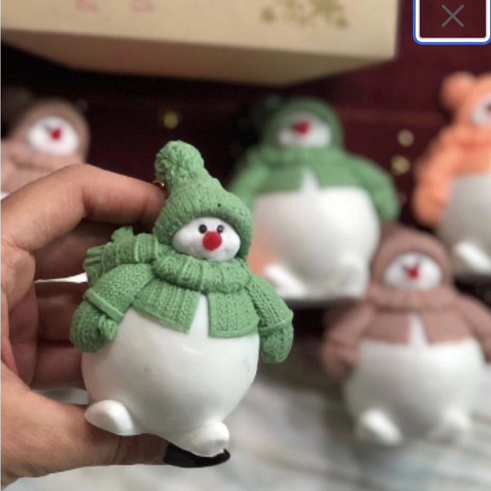 3D Snowman Silicone mold - Picture 2 of 4
